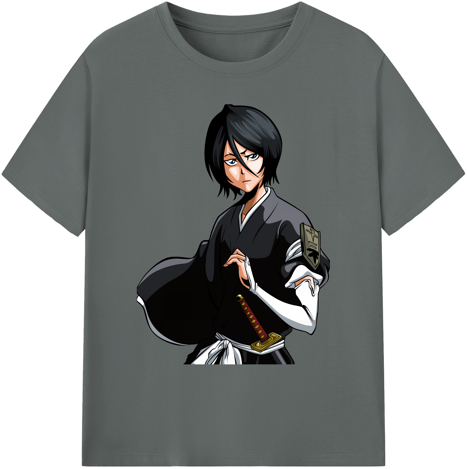 （画像用） ブリーチ 朽木ルキア BLEACH Kuchiki Rukia 綿100％ メンズ半袖Tシャツ｜肌触りやわらか＆通気性
